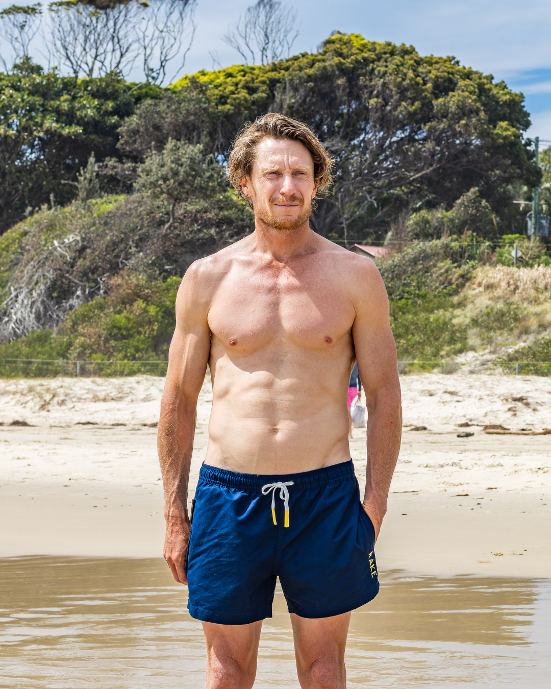 Shady Navy - Waterproof Pocket Swim Shorts RAKE