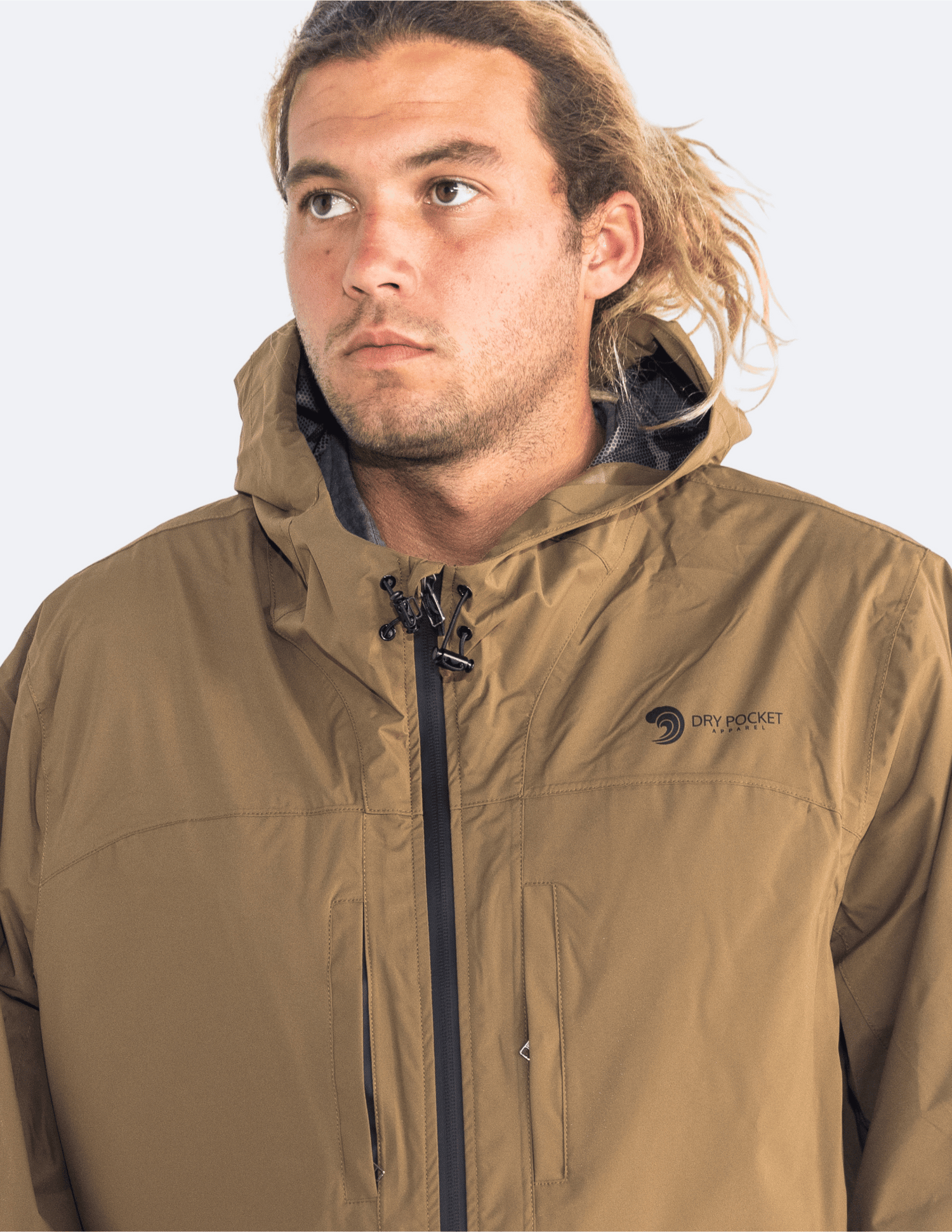 Rain Jacket with Waterproof Pocket