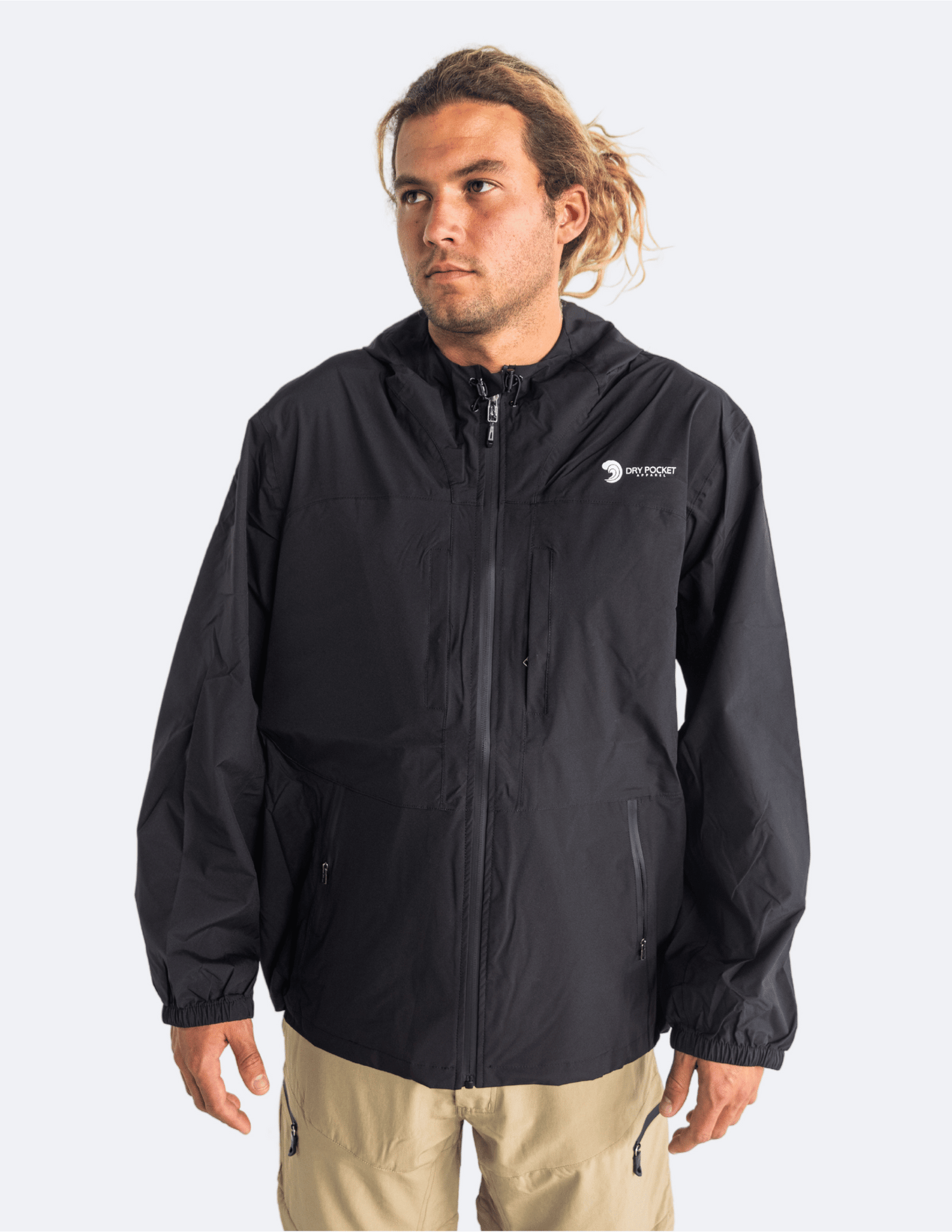 Rain Jacket with Waterproof Pocket