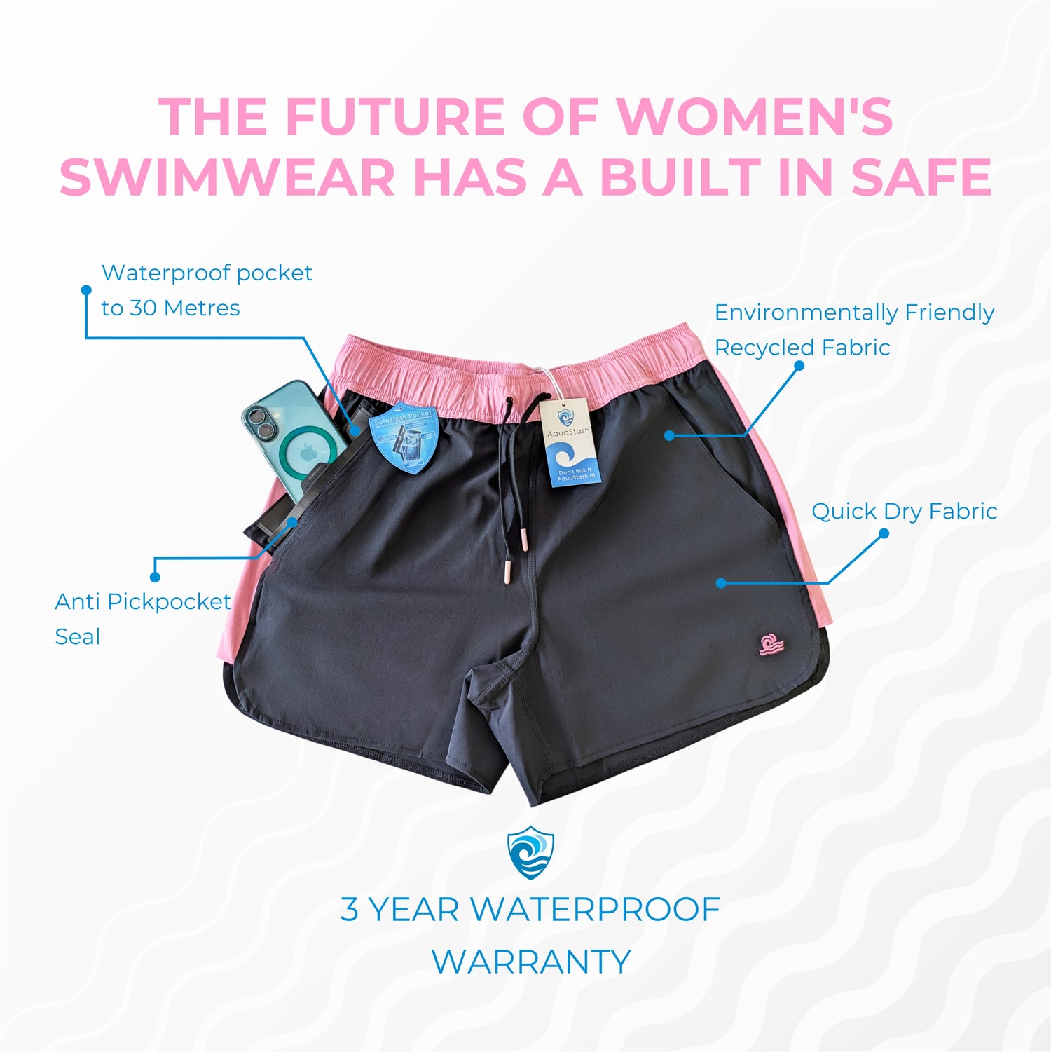 Women's Just Black Bundle AquaStash