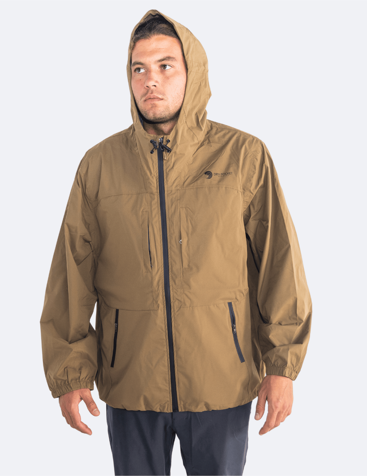 Rain Jacket with Waterproof Pocket