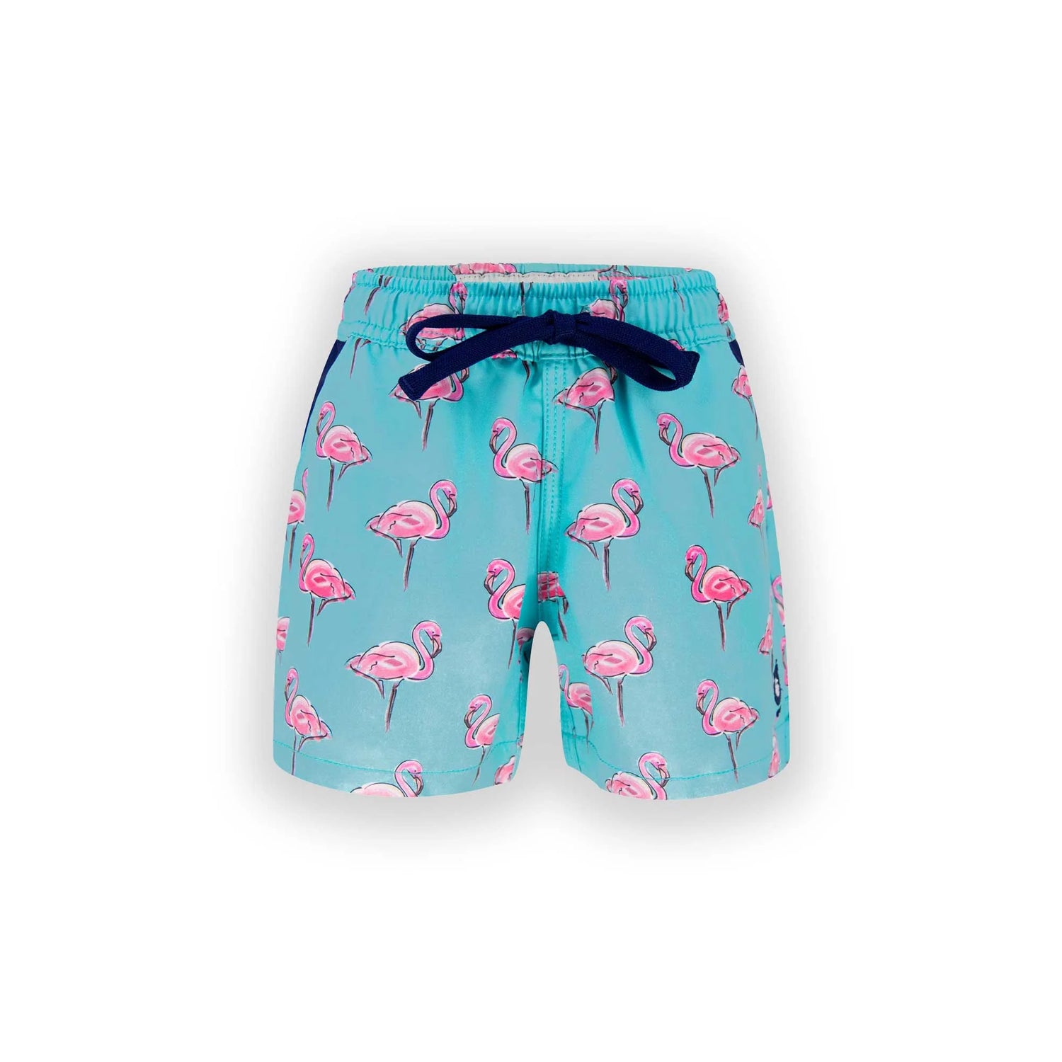 Matching Father & Son Flamingo Swim Shorts with Waterproof Pocket Bundle