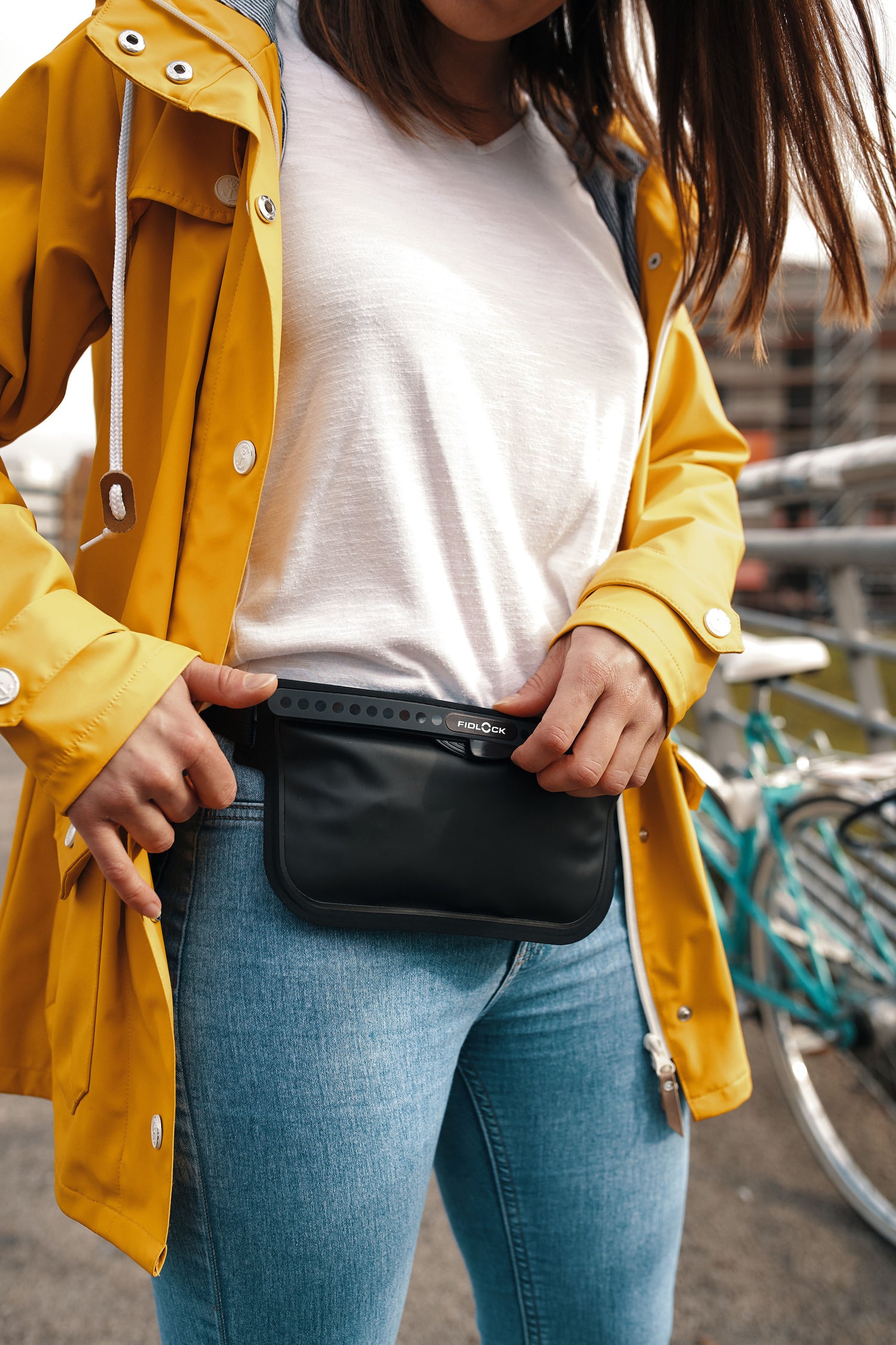 Hermetic Waterproof Sling Bag - Black'