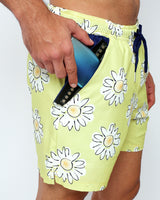 phone inside waterproof pocket swim shorts