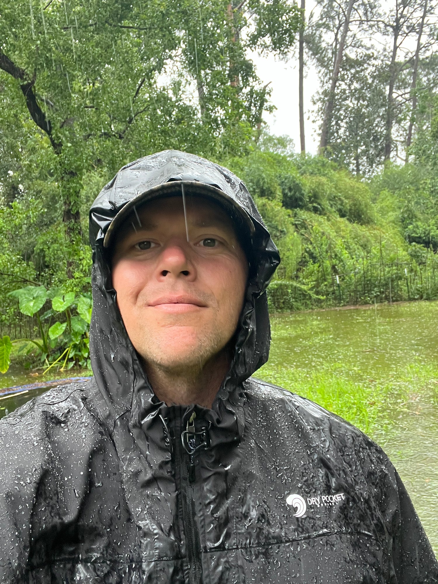 Rain Jacket with Waterproof Pocket