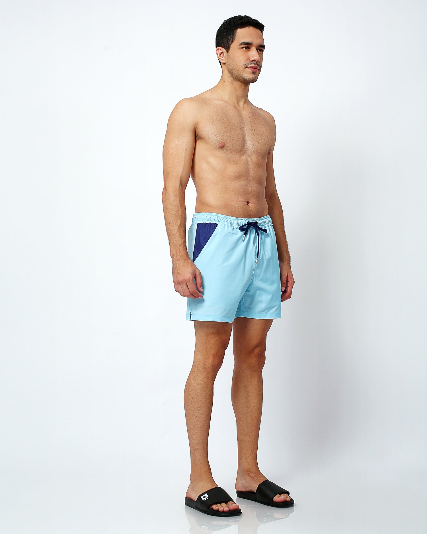 mens light blue swim shorts