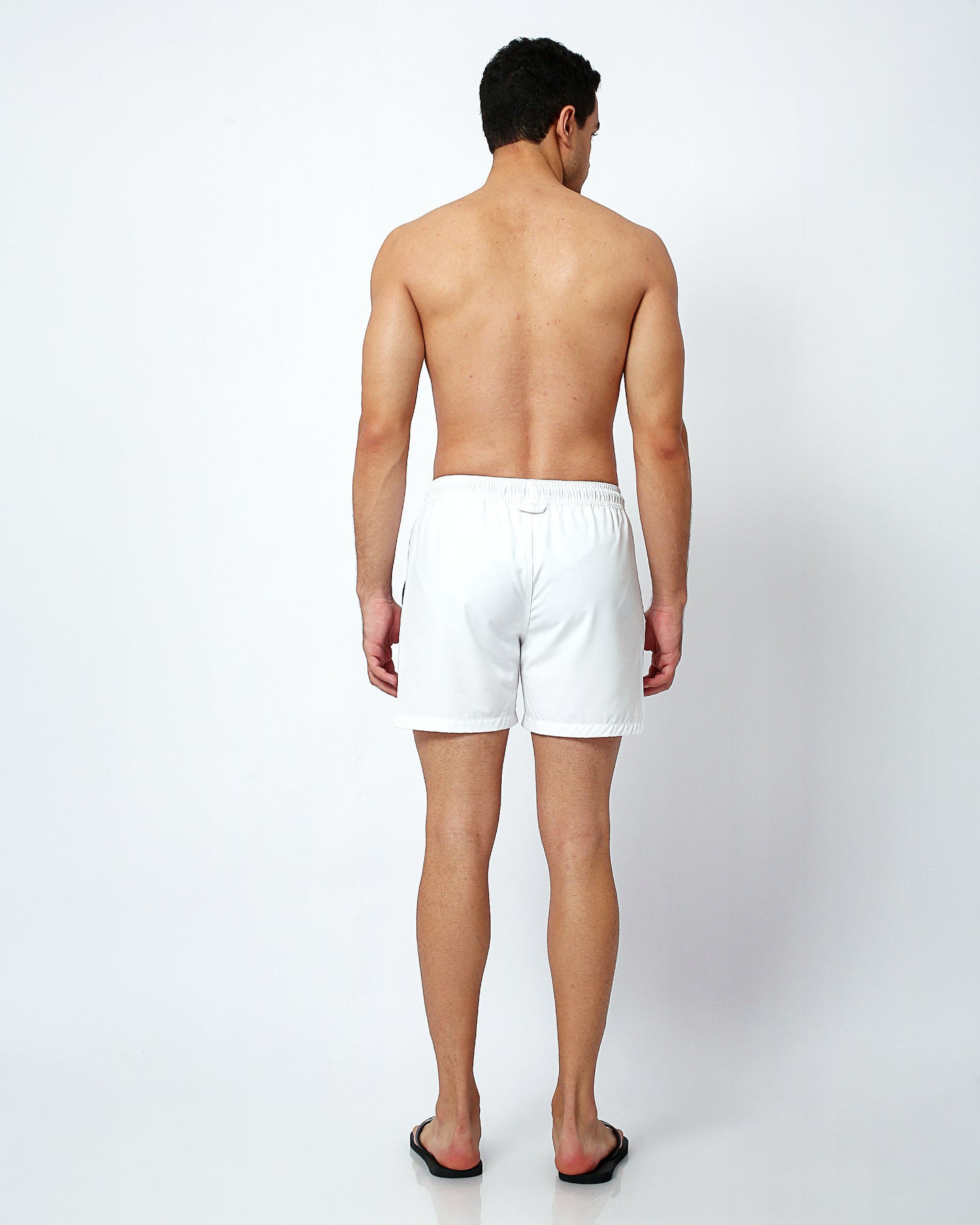 white mens swim shorts