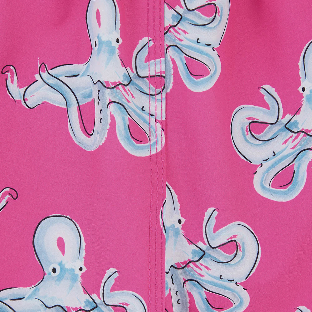 Matching Father & Son Octopus Swim Shorts with Waterproof Pocket Bundle