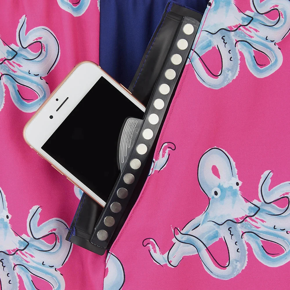 Matching Father & Son Octopus Swim Shorts with Waterproof Pocket Bundle Randy Cow