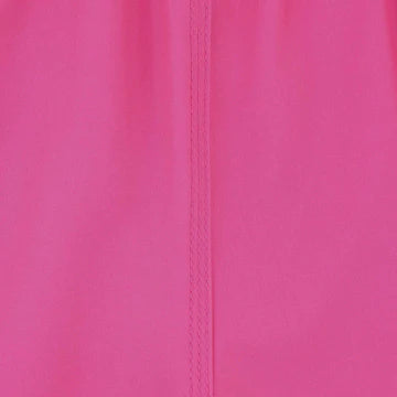 closeup of pink swim shorts material
