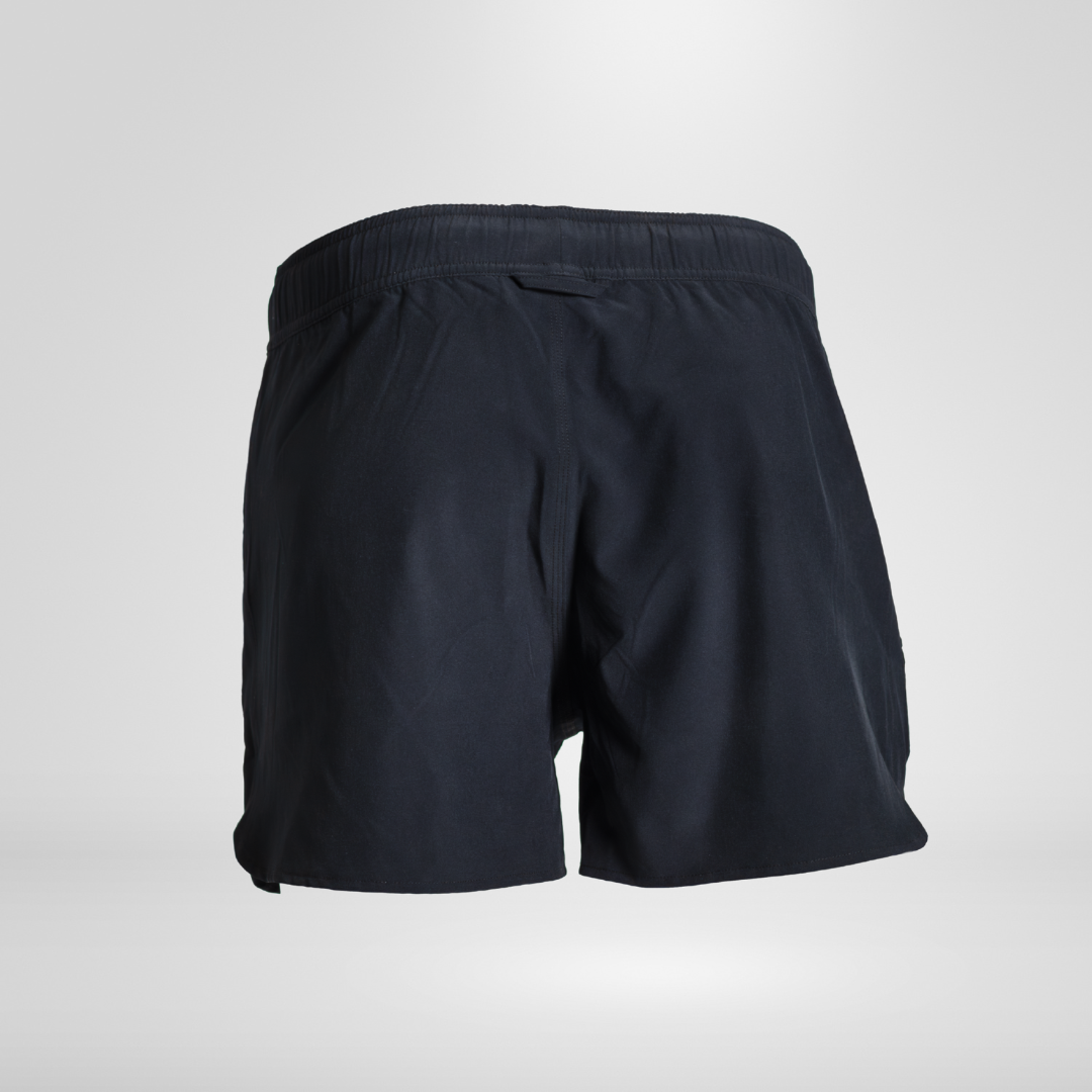 Womens Swim Shorts with Waterproof Pocket - Black AquaStash