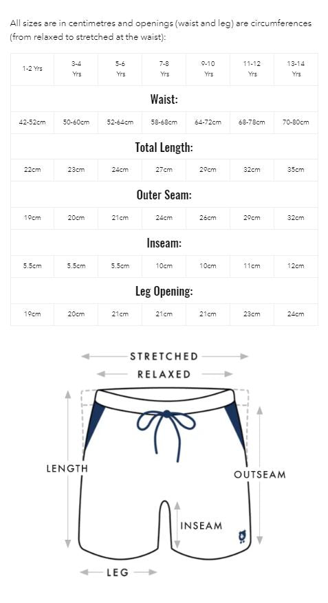 Sharks - Kids Swim Shorts Randy Cow