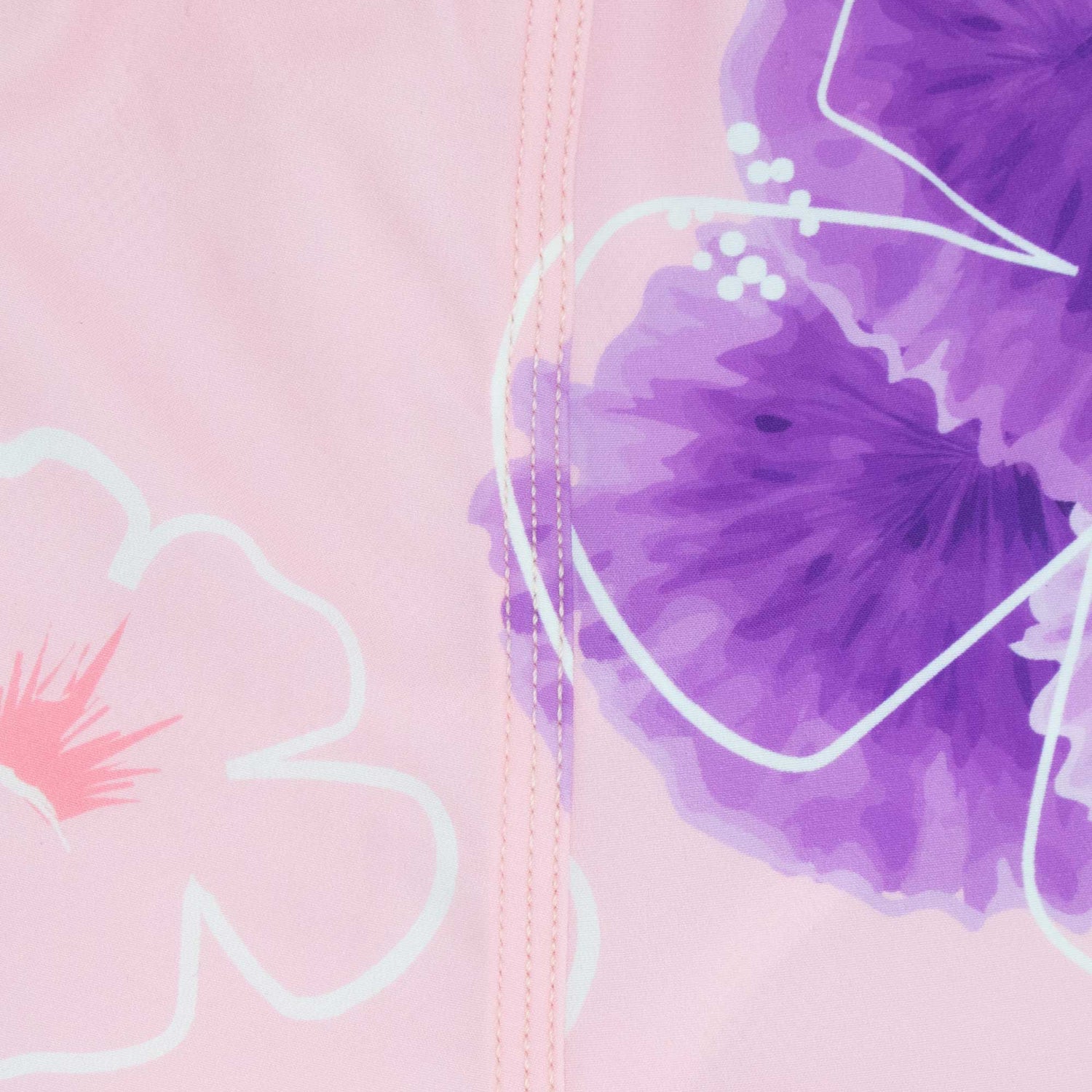 Pink Floral - Swim Shorts with Waterproof Pocket Randy Cow