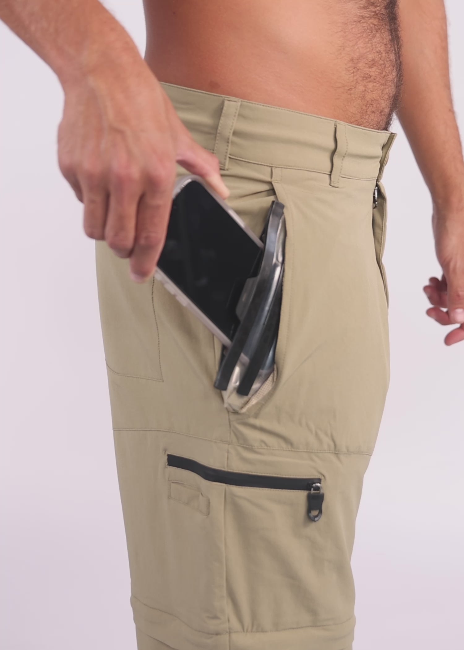 Fishing Pants with Waterproof Pocket