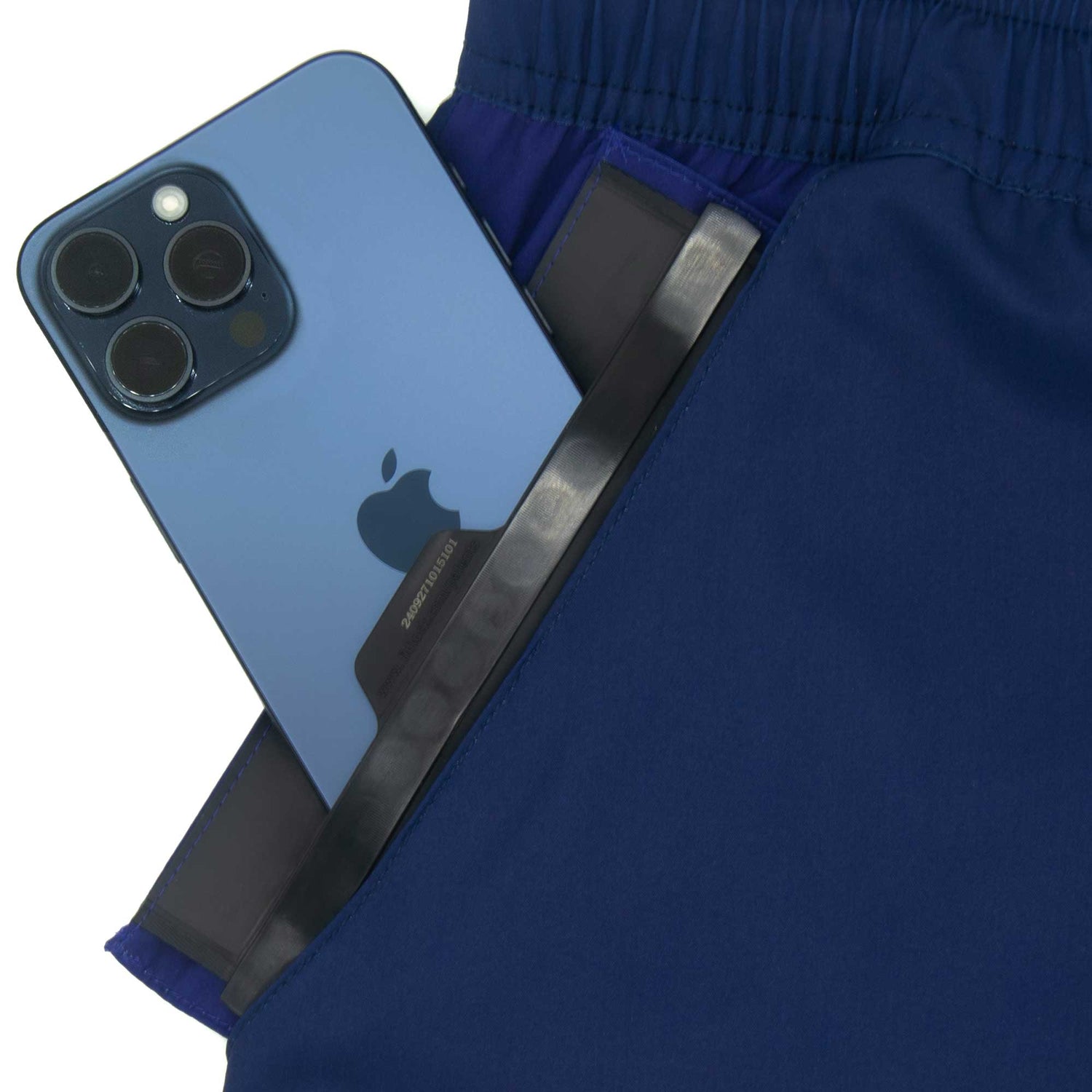 Navy - Swim Shorts with Waterproof Pocket