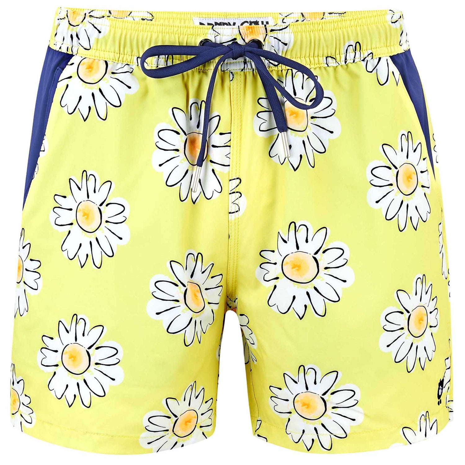 daisy pattern swim shorts