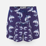Matching Father & Son Sharks Swim Shorts with Waterproof Pocket Bundle