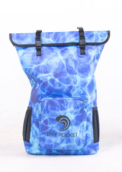 Premium Waterproof Backpack Dry Bag 25 Litre Aqua-Blue – AquaStash