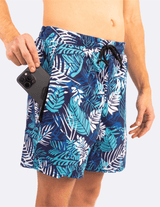 Caribbean Palms - Swim Shorts With Waterproof Pocket