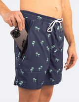 Tropical Trees - Swim Shorts with Waterproof Pocket