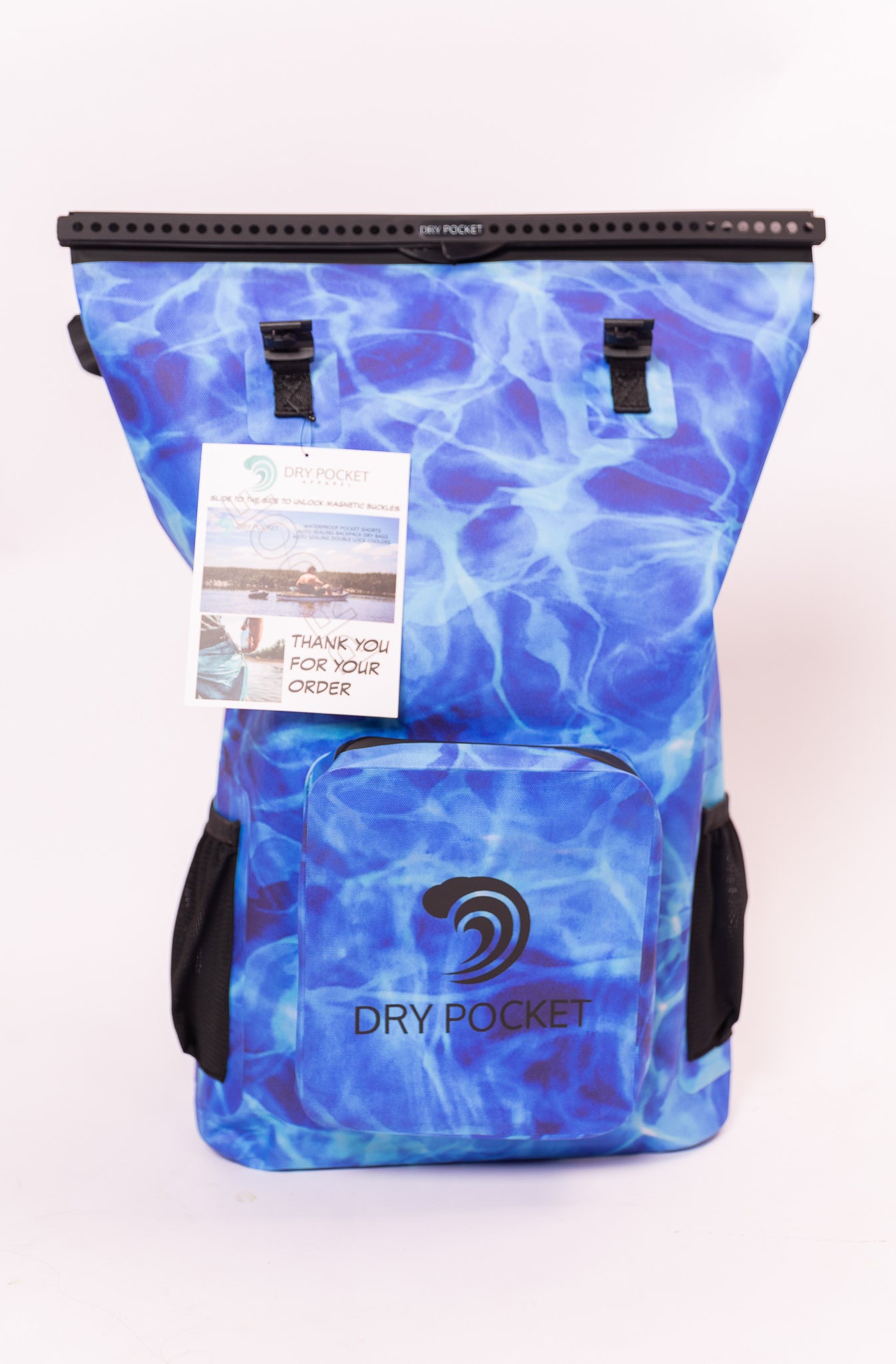 Aqua Blue - Waterproof Backpack Dry Bag