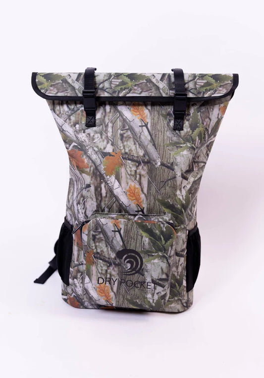 Camo - Magnetic Auto Sealing Backpack Dry Bag - Waterproof Bag - Floats