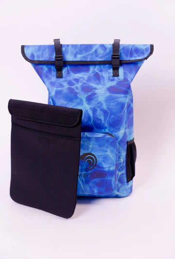 Aqua Blue Waterproof Backpack