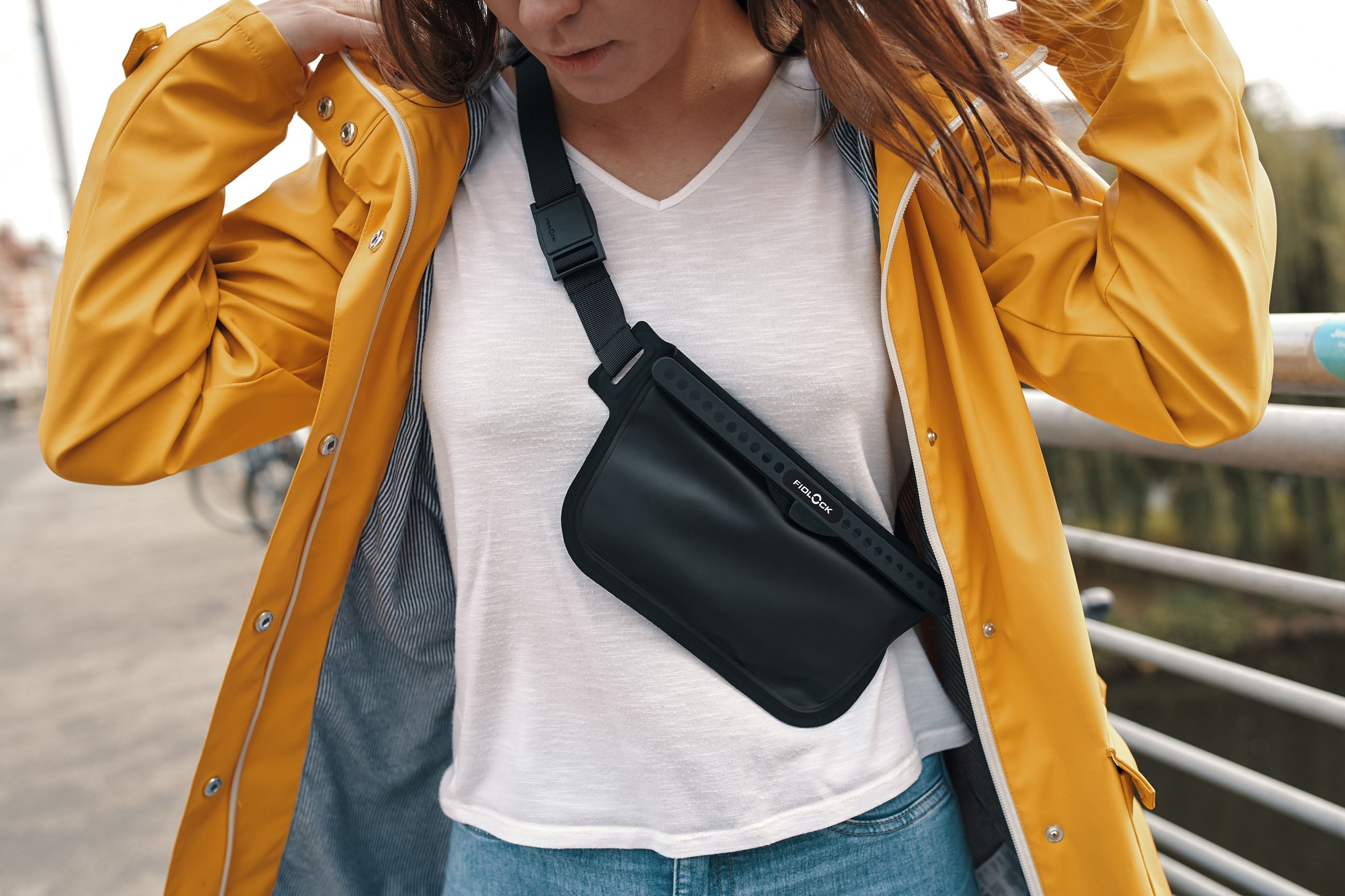 Waterproof sling bag top