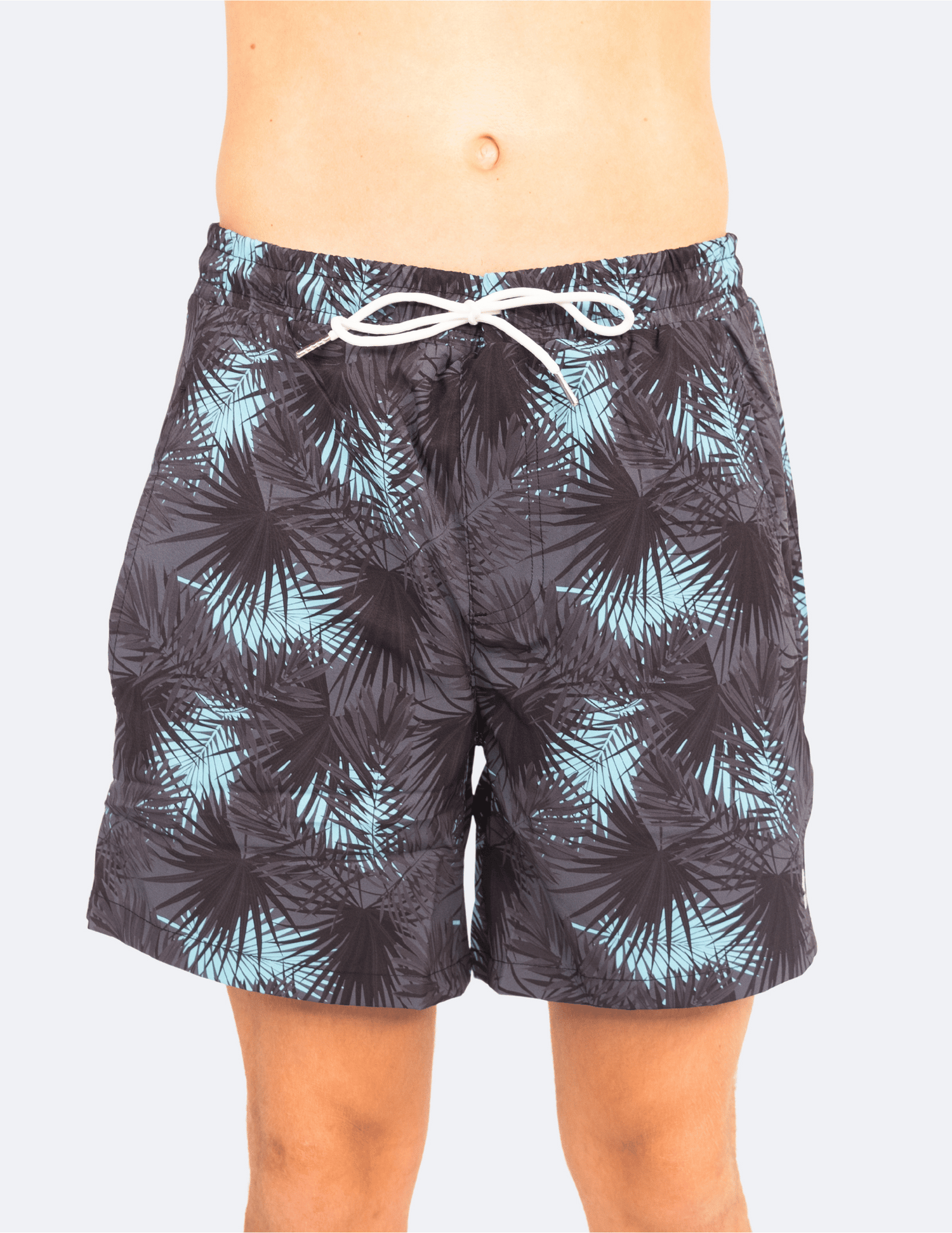 Midnight Palms - Swim Shorts With Waterproof Pocket