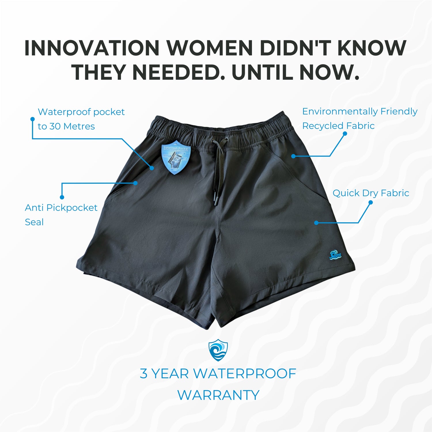 Women's Standard +Mid Length Just Black Bundle