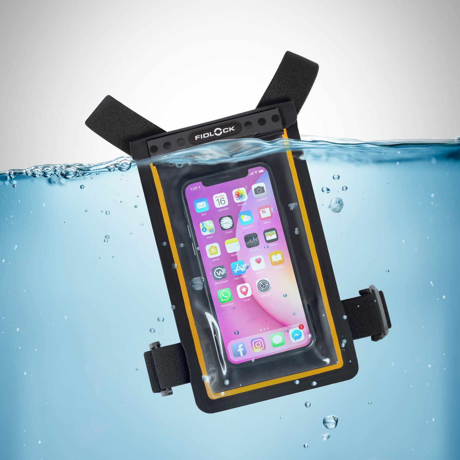 Hermetic Waterproof Self Closing Phone Chest Bag Pouch