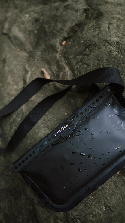Hermetic Waterproof Sling Bag - Black