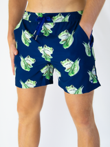 Frog Pattern Swim Shorts