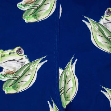 frog pattern swim shorts