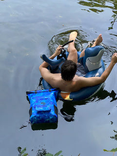 Aqua Blue Waterproof Backpack