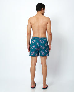 lobsters pattern mens swim shorts