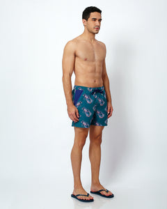 lobsters pattern mens swim shorts