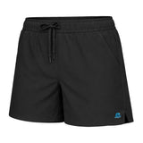 Women's Mid Length Swim Shorts With Waterproof Pocket | The Pass – Black AquaStash
