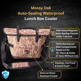 Mossy Oak Auto-Sealing Waterproof Lunch Box Cooler Dry Pocket Apparel