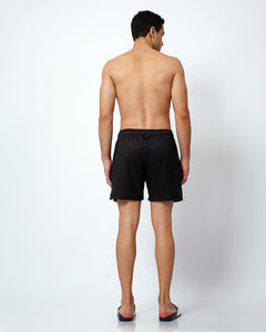 Randy Cow Mens Black Swim Shorts