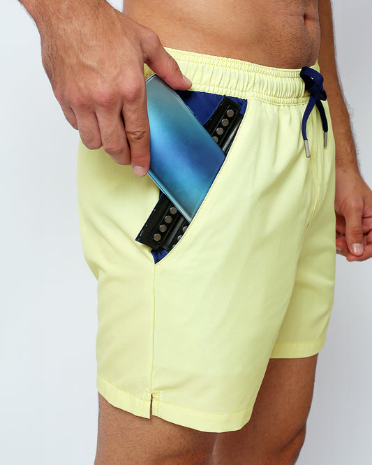 Lemon - Swim Shorts with waterproof pocket
