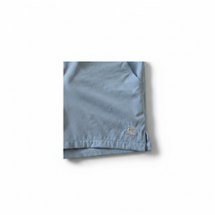 Women's Mid Length Swim Shorts With Waterproof Pocket | The Pass – Bay Blue AquaStash