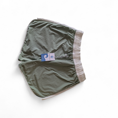 Womens Swim Shorts with Waterproof Pocket - Hinterland Green AquaStash
