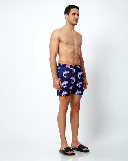 Sharks - Swim Shorts with waterproof pocket