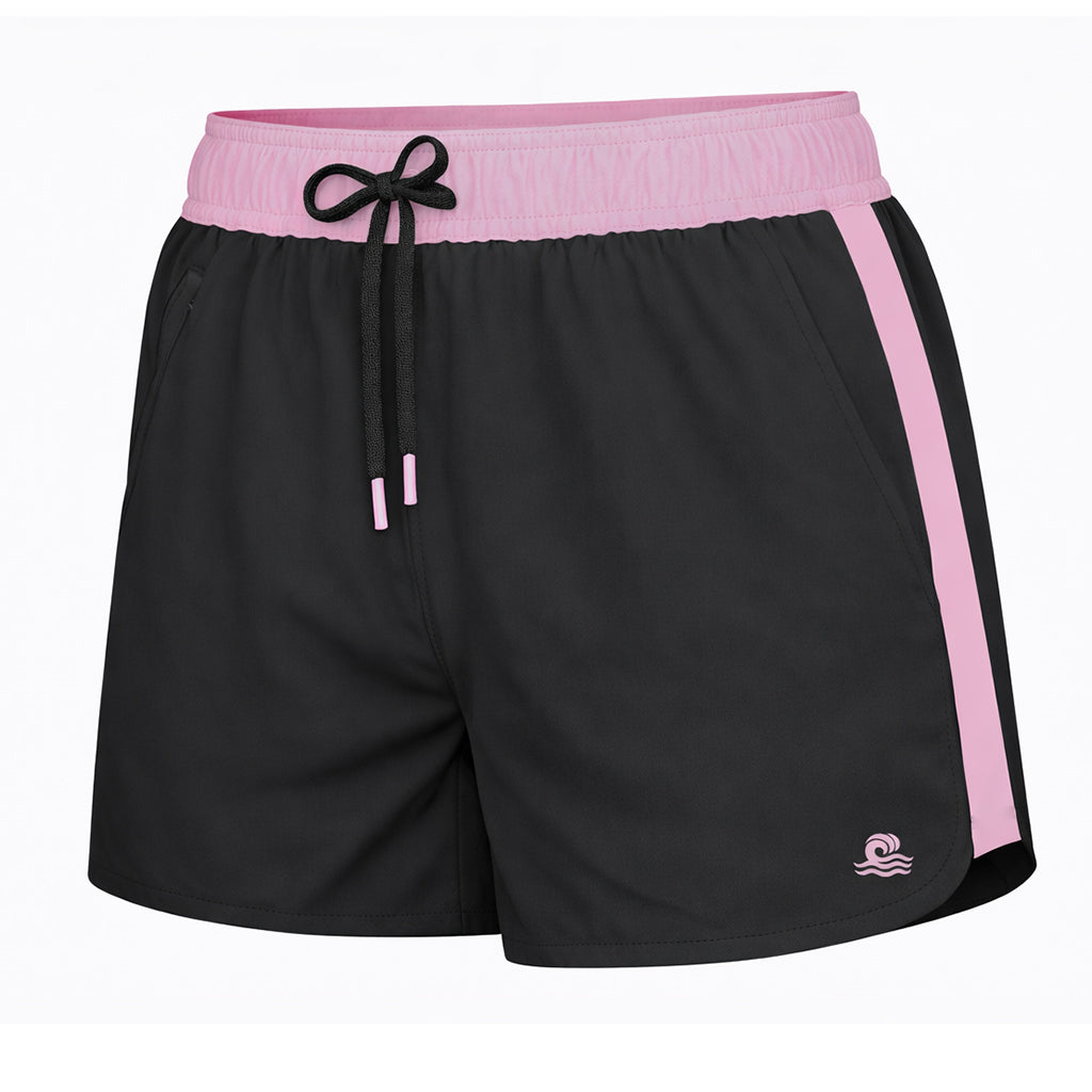 Womens Swim Shorts with Waterproof Pocket AquaStash