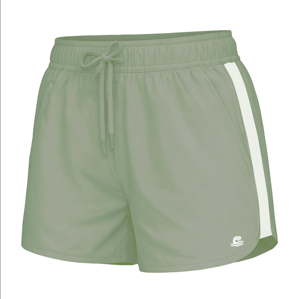 Womens Swim Shorts with Waterproof Pocket AquaStash