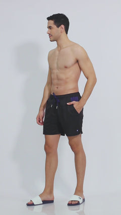 Randy Cow Charcoal Swim Shorts Waterproof Pocket Demo