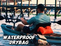 Aqua Blue - Magnetic Auto Sealing Backpack Dry Bag - Waterproof Bag - Floats